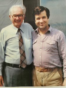 Благовест Сендов с Джон Атанасов в Мериленд, САЩ. Американецът с български произход беше открит като бащата на съвременния компютър от акад. Сендов.