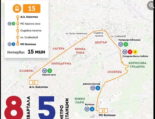 "Спаси София" предлага нова трамвайна линия, която свързва ж.к. Бъкстон и МС Витоша
Снимка; Фейбсук