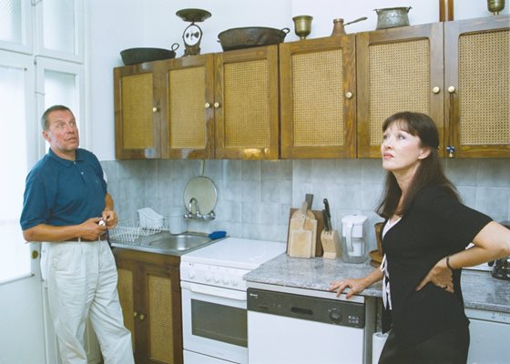 Nikolay Volev in their shared home with Dorothea Photo: Yuri Rakhnev