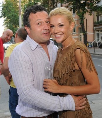 Димитър Рачков и Мария Игнатова по времето, в което бяха заедно.