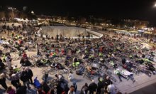 Колоездачи протестират пред НДК, в памет на състезателя Мартин Гачев, убит от ТИР