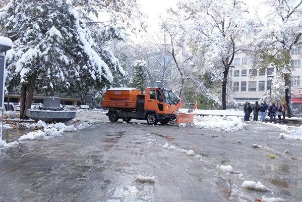 Снегорин разчиства снежната покрива в София (Снимката е илюстративна)
Снимка: Николай Литов