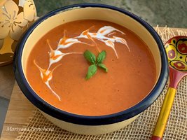 Крем супа от червени чушки