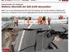 Дупка, дълга 95 метра, се появи на магистрала в Германия