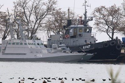 Резултат с изображение за „задържани украински кораби карта“"