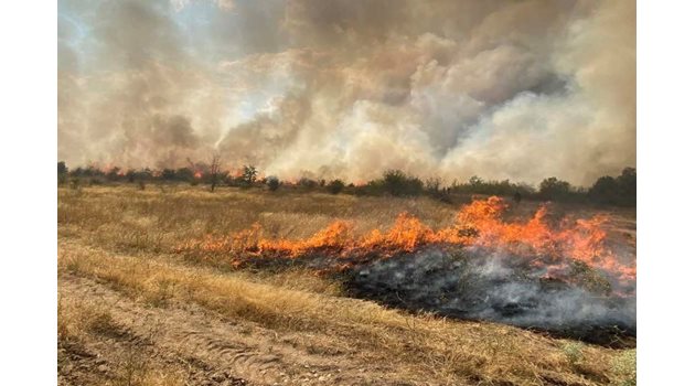 Пожарът край пазарджишкото село Априлци