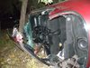 Шофьор катастрофира в Шумен, докато бяга от полицейска проверка, оцеля