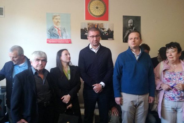 Председателят на опозиционната партия ВМРО-ДПМНЕ Християн Мицкоски СНИМКИ: Антоанета маскръчка
