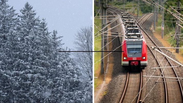 Близо 60 пътници от два влака са блокирани на две гари