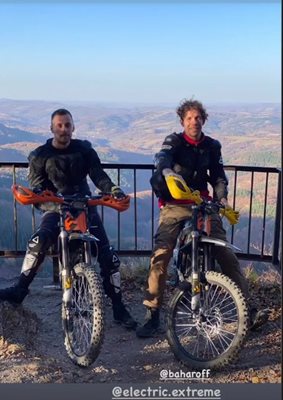Явор Бахаров и Бойко Кръстанов подкараха кросови мотори в планината