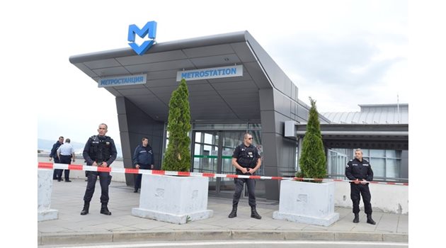 Престъплението бе извършено на последната спирка на метрото, точно до летище София.