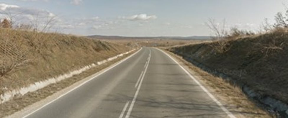 Възстановено е движението по пътя между Елхово и ГКПП "Лесово". СНИМКА: Google Street View
