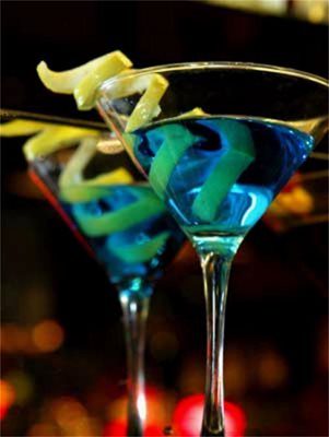 Sapphire Martini.