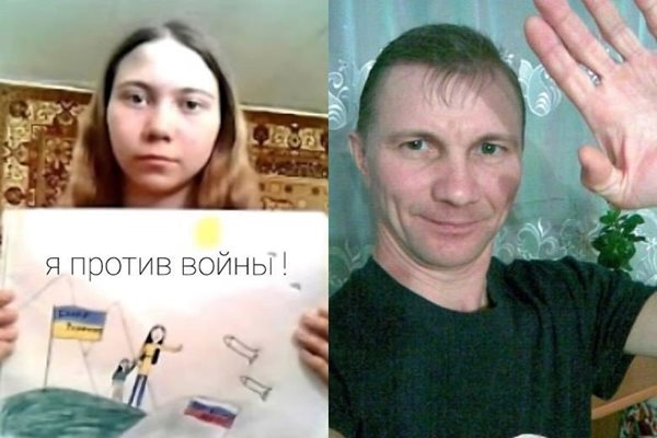 Алексей Москальов и 12-годишната му дъщеря Маша СНИМКА: Туитър/Mihali_Mow