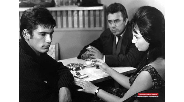 С Невена Коканова и Георги Калоянчев в "Инспекторът и нощта" на Рангел Вълчанов. (1963)