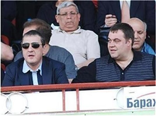 Бившите клубни собственици от "Титан" Димитър Борисов и Иво Иванов.