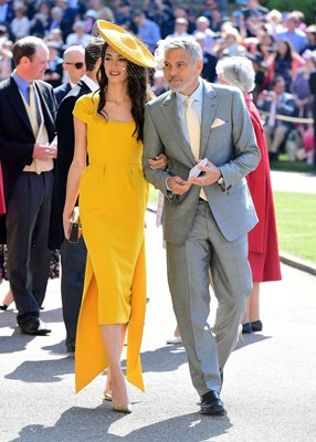 Съпругата на  холивудския актьор Джордж Клуни - Амал, бе определена за една от най-елегантните гостенки на кралската сватба.