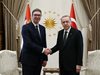 Вучич приел поканата на Ердоган да присъства на откриването на газопровода в Ескишехир

