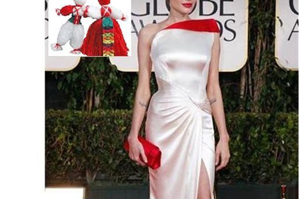 Анджелина Джоли на наградите “Златен глобус” в Лос Анджелис преди месец с рокля на Донатела Версаче