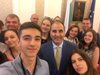 Цветанов посрещна в парламента наградени ученици в конкурса на Мария Габриел