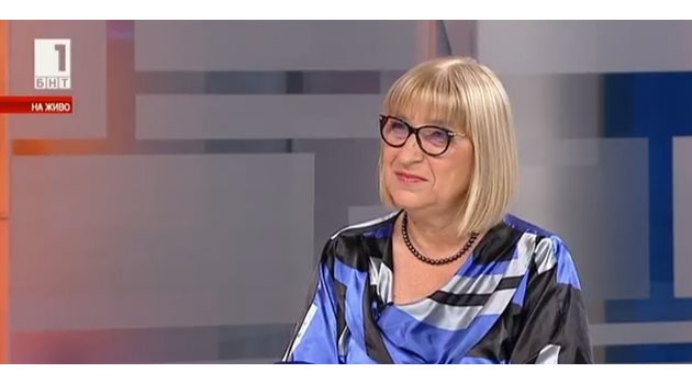 Министърът на правосъдитето Цецка Цачева Кадър: БНТ