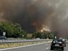 Пак затвориха магистрала "Хемус" край летище Варна заради пожар (Снимки)