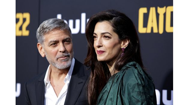 Джордж Клуни и съпругата му Амал СНИМКА: Ройтерс