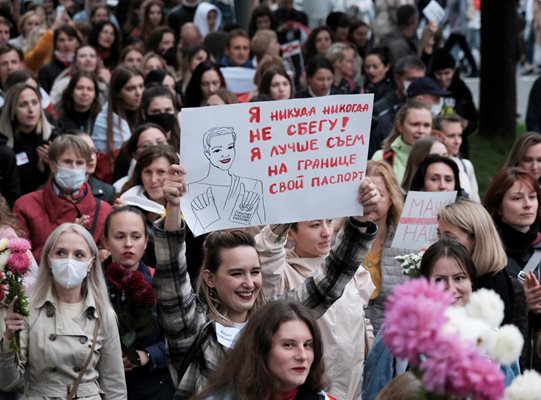Протест в Минск СНИМКА: Ройтерс