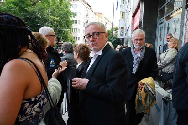 Actor Veselin Rankov before the start of the ceremony