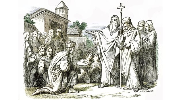 Кирил и Методий по време на мисията им във Великоморавия