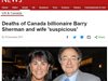 Канадският милиардер Бари Шърмън и съпругата му са били удушени
