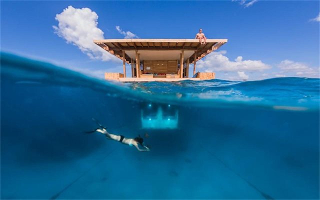 Виж нов подводен хотел в Индийския океан (снимки + видео)