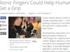 Бионичен връх на пръст позволи на инвалид да усеща грапави повърхности