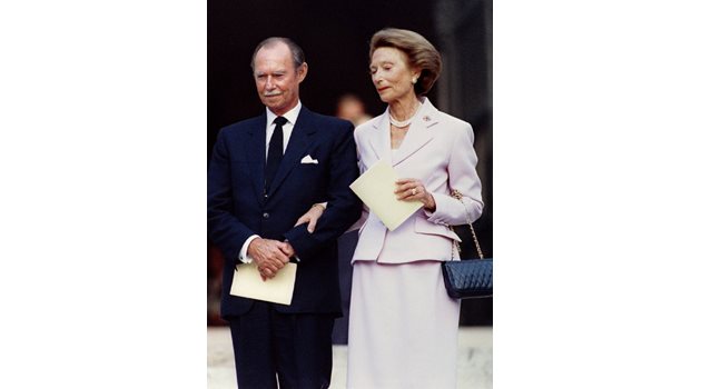 Херцогът и съпругата му през 1994 г.