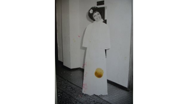 Маргарита Димитрова като булка за втори път - София, 1978 година.
Снимка: Личен архив