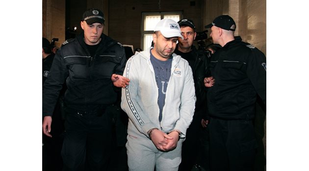 Даниел Димитров по време на делото за отвличанията