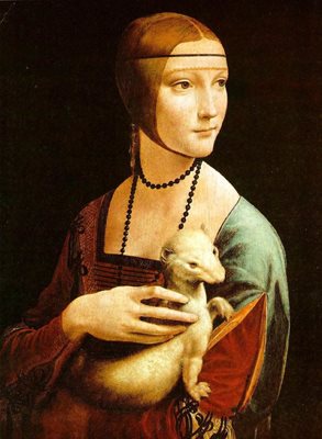 Чечилия Галерани, която е изобразена в “Дамата с хермелина”, обичала да разказва, че има връзка с Леонардо, но не било вярно. СНИМКИ: АРХИВ