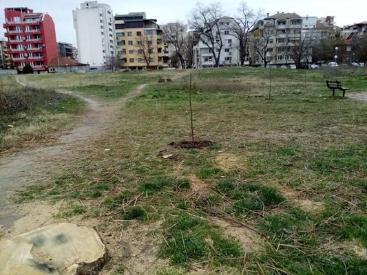 Въпросният имот, заради който жители на район "Северен" се вдигнаха на протест.