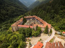 Рилският манастир от въздуха