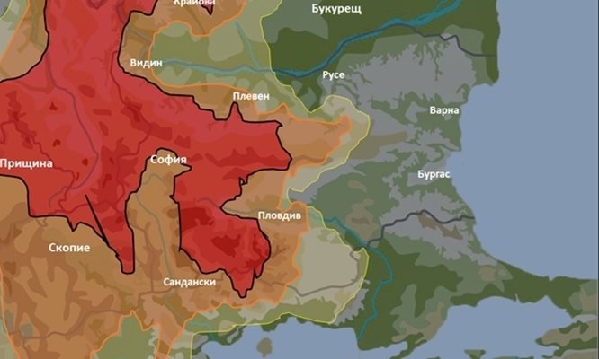 Опасност от наводнения и значителни валежи в четвъртък СНИМКА: Метео Балканс