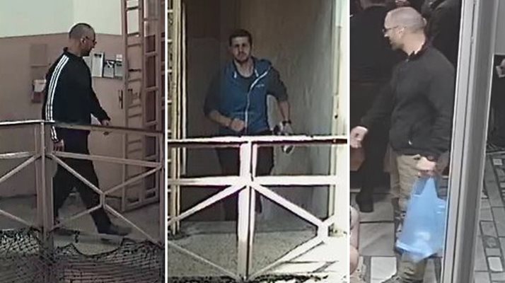 Охранителните камери в затвора са заснели Владимир Пелов и Радослав Колев минути преди да избягат