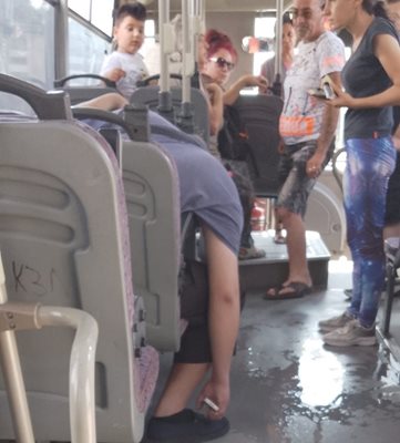Колабиралият младеж в автобус в Пловдив.