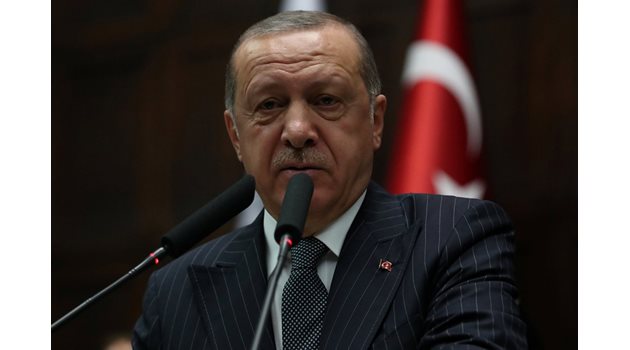 Президентът на Турция Реджеп Тайип Ердоган  СНИМКА: Ройтерс