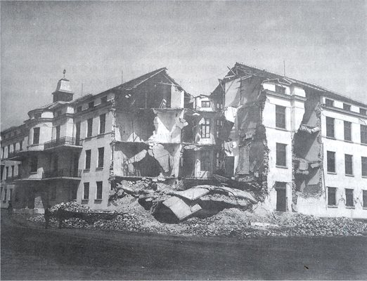 Католическата болница в Пловдив, пострадала от земетресението през 1928 г.