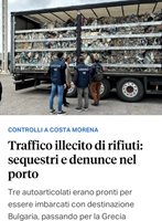 Хванаха три наши тира с боклуци в Бриндизи, готвели се да пътуват за България
СНИМКА: Факсимиле от „Бриндизи репорт” с един от камионите