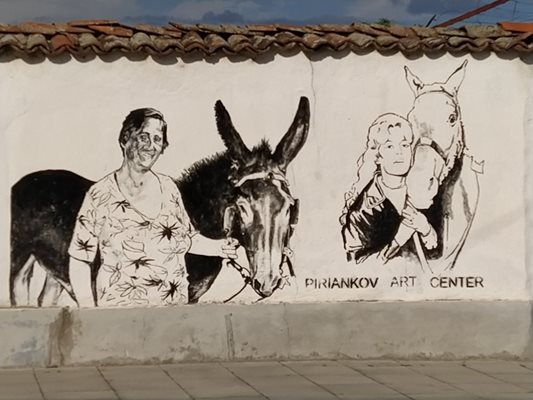 Тази рисунка на Стефана Господинова с нейното магаре и Бриджит Бардо се появи в "Ню Йорк таймс".