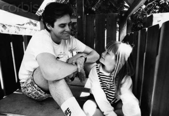Джим Кери с дъщеричката си Джейн