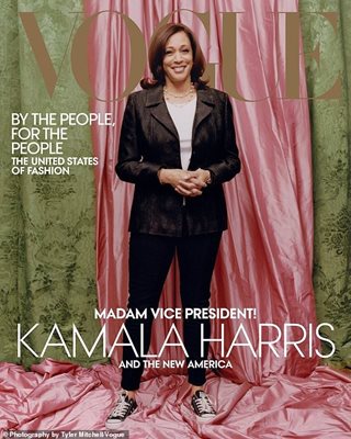 Модното списание “Вог” снима Камала Харис в спортно облекло и кецове за корицата на февруарския си брой.