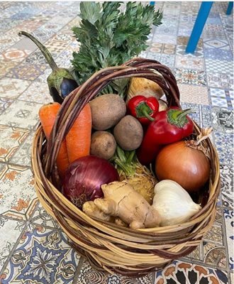 Кошницата със зеленчуци на Линда СНИМКА: Инстаграм/Официален профил