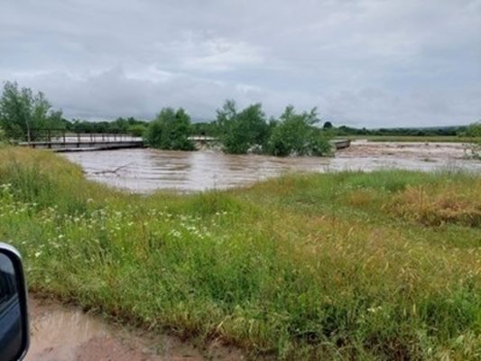 Наводнение площи след порой СНИМКА: Архив